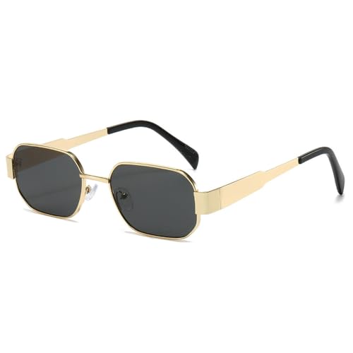Lunettes de soleil rétro polygonales pour exprimer votre style punk audacieux