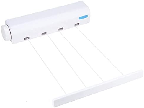 Wall Mounted Hanger Retractable Indoor Clothes Hanger Drying Rack Towel Rack Automatic Telescopic Four Five-Thread Clothesline (Size : 5) (4) image 2