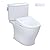 TOTO® WASHLET®+ Nexus® Two-Piece Elongated 1.28 GPF Toilet with Auto Flush S7A Contemporary Bidet Seat, Cotton White - MW4424736CEFGA#01
