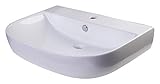 ALFI brand AB112 D-Bowl Porcelain Wall Mounted Bath Sink, 28', White