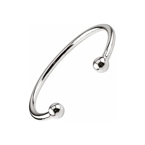 925 Sterling Silver Child's, Baby's Christening Torque Bangle, Bracelet Cover