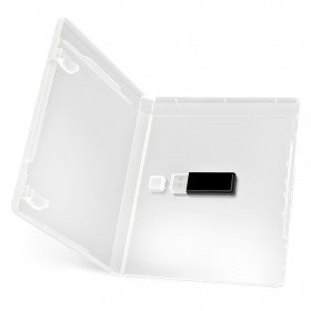 Prodye Boitiers de Rangement clés USB, 14 mm, Transparent, Taille L, 10 pièces