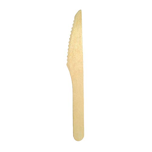 Birchware Disposable Wooden Knives (100 count), 6.5