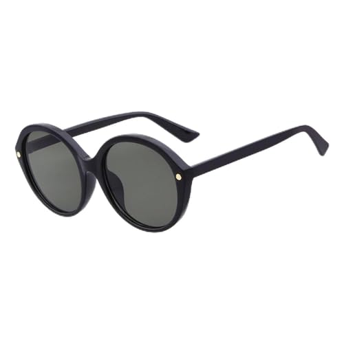 Lunettes de soleil rondes vintage pour femme avec protection UV400 style œil de chat
