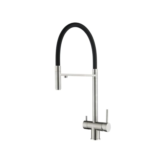 Grifo de cocina en light black de acero inoxidable SUS304 con diseño extraíble y agua purificada 7