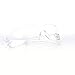 3M Safety Glasses, Virtua, 1 Pair, ANSI Z87, Clear Hard Coat Lens, Clear Frame, Economical Eyewear Protection, Lightweight, Wraparound Coverage, UVA, UVB, UVC