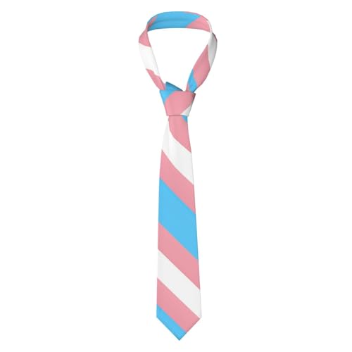 FCYDMN LGBT Pride Mens Tie Gay Rainbow Tie Transgender Flag Neckties Funny Color Novelty Formal Business Neckties