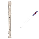 Yamaha Yrs-23 Flauta Dulce Soprano (En Do, Soprano, De Abs) + Cascha Escobilla Para Flauta Dulce Soprano, Limpiaflautas, Limpiador De Flautas, Accesorios Para Flautas.