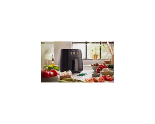 Friteuse sans huile PHILIPS - Airfryer Connecté HD9280/60 - Capacité 6,2L - Jusqu'a 5 personnes - 7 programmes de cuisson - 2000W