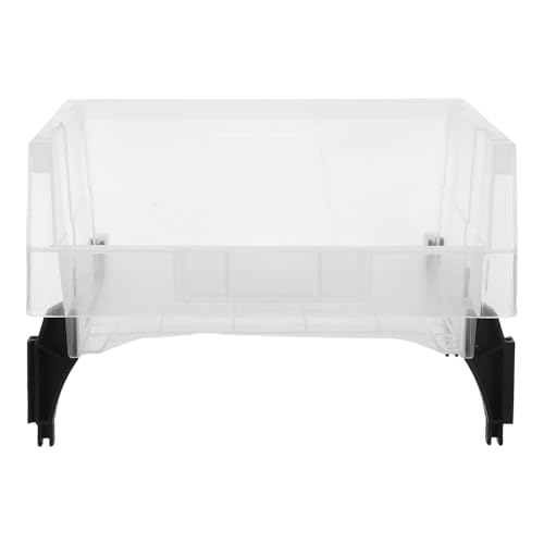 DOITOOL Boîte de tri en Plastique Transparent, Organiseur carré Transparent pour Fournitures de Bureau, boîte de Rangement pour Petites pièces, Contenant de Papeterie Multi-Usage