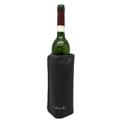 Vin Bouquet FIE 025 funda enfriadora negra autoajustable con banda elástica enfriar botellas vino cava champán