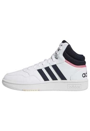 Adidas Femme Hoops 3.0 Mid Classic Shoes, Cloud White/Legend Ink/Cloud White, 40 2/3 EU