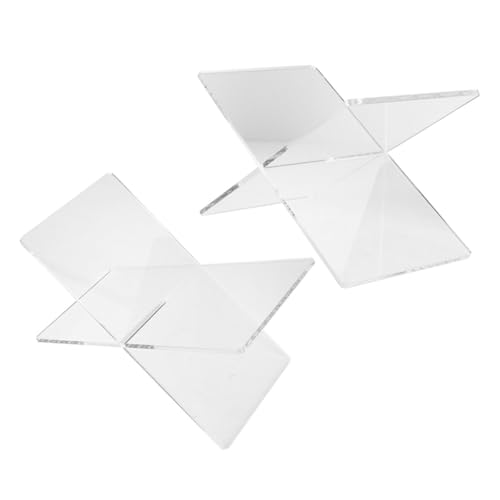 Porte-livres d'élève en acrylique KICHOUSE X-forme pour bibliothèque