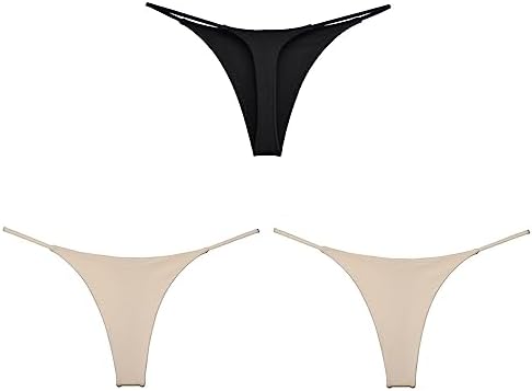 Cotton G String Thongs for Women T Back Gstring Underwear Seamless Panties Tangas Sexy 3 Pack