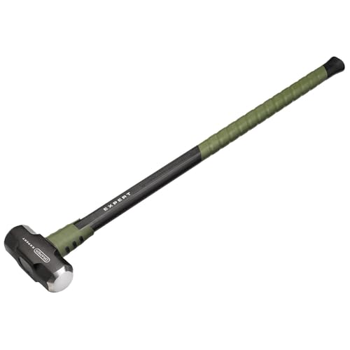 Draper Expert 7lb Sledgehammer – 3.2kg Heavy-Duty Forged Steel Head with Steel Core Shaft, Fibreglass Handle & Shock-Absorbing Grip - Professional Demolition Tool
