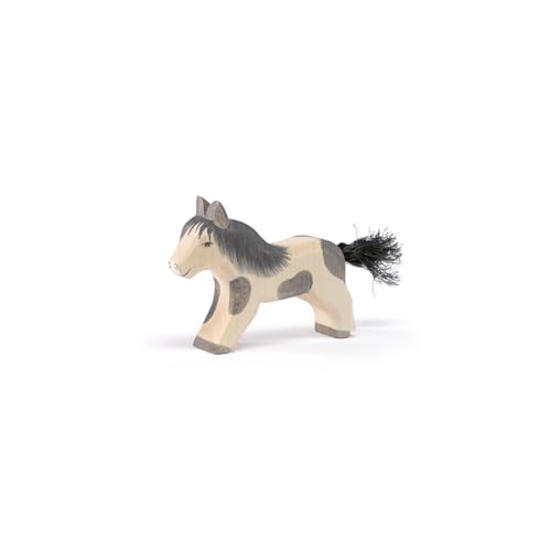 Shetland Poney Ostheimer figurine en bois pour univers de jeu miniature enfant