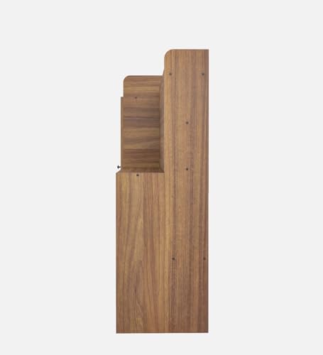 Image of NEUDOT Vision Engineered Wood Study Table with Single Door Storage | Leon Teak Finish | Compact & Modern Work Desk | Durable Study & Laptop Table