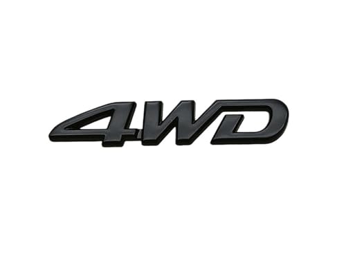 1 �� 3D ���^���N���[�� 4WD AWD ���S�Ԃ̃X�e�b�J�[�o�b�W�G���u�����A�N�Z�T���[(4WD Black 87mm)