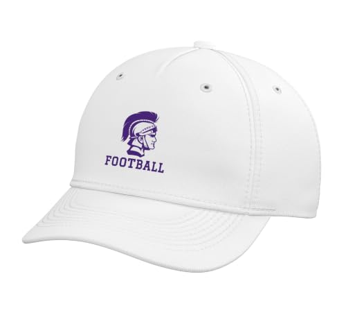 Downers Grove North High School Trojans Football Adjustable Printed Baseball Hat, White