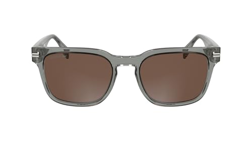 Lunettes de soleil Lacoste L6065S gris transparent élégance masculine style intemporel