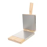 ULTECHNOVO Wooden Dough Press for Ravioli and Dumplings Stainless Steel Wood Material Versatile Pastry Maker