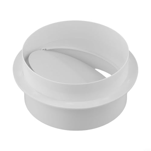 Válvula de retención de conducto de aire ABS de plástico sin retorno para extractor de ventilador, válvula de ventilación antiolor (150 mm)