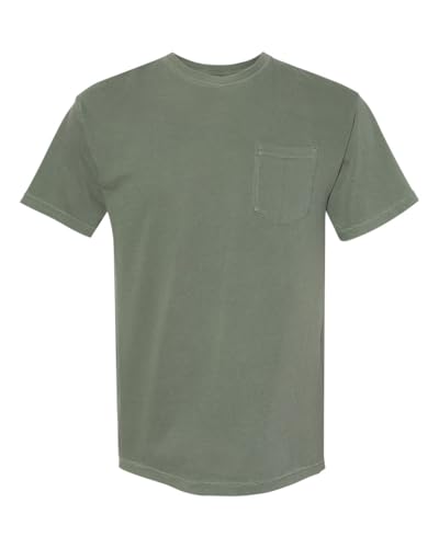 Image of Comfort Colors Men's Adult Short Sleeve Pocket T-Shirt (6030) Moss