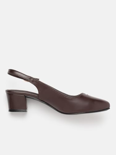 Image of Marc Loire Women's Pointed Toe Block Heel Pumps Shoes for Party, Office and Formal Occasions