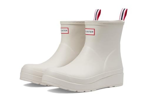 Hunter Womens Play Short Boot Off-White 8 Medium