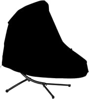 Hängesessel Abdeckung, Abdeckung für Schwingsessel/Gartenliege, Hängeliege Wasserdichte Schutzhülle, Oxford 420D Gewebe Abdeckplane Abdeckhaube, 198 x 185 x 117cm, Schwarz
