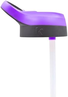 HOX RAINBOW HIGH Reusable BPA free Kids Atlantic Water Hydration Bottle with built in Carry Loop, Flip Up Spout and removeable straw - 600ml, Purple