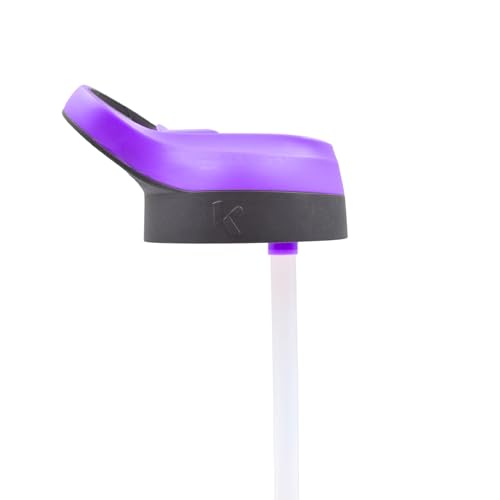 HOX RAINBOW HIGH Reusable BPA free Kids Atlantic Water Hydration Bottle with built in Carry Loop, Flip Up Spout and removeable straw - 600ml, Purple