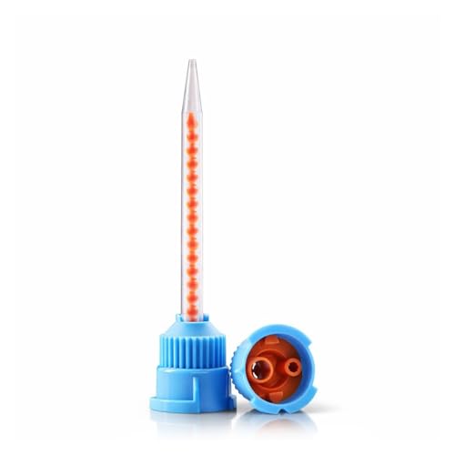 100/pk Blue/Orange 10:1 Ratio Disposable Dental Mixing Tips