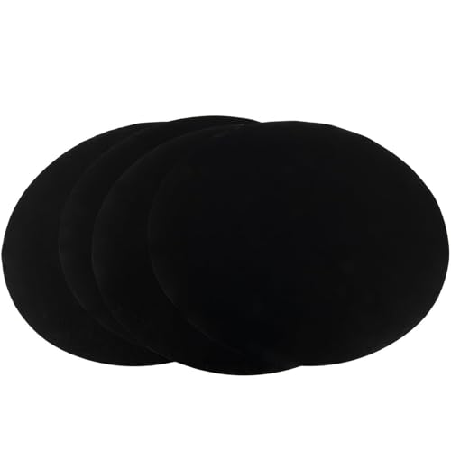 Opatiny 4-teiliges Grillmatten-Set, 40 cm, runde und quadratische wiederverwendbare Matten für Gasgrill und Ofen, Geschirrspüler-Glasfaser-Grillzubehör