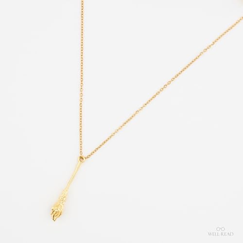 Well Read Bookish Pendant Necklace Gold Plated - Literary Accessories2