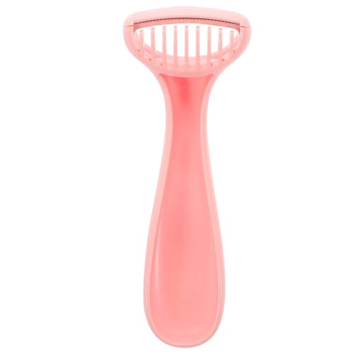 WRITWAA Cuchillo de depilación indoloro cuidado personal recortadora maquinilla de afeitar para mujer privada de afeitar mujeres de afeitar el plastico rosa
