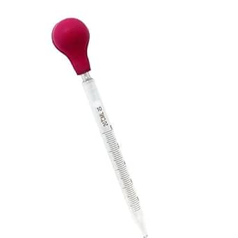 FZN Glass Graduated Pipettes Dropper with Scale Rubber Bulb (5 ml ...