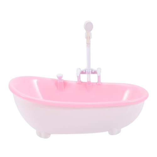 ORFOFE Mini Bañera Eléctrica para Muñecas con Rociador de Agua Juguete Duradero y Seguro para Pequeños Desarrolla Imaginación y Habilidades Manuales Compacto para Diversión el Baño