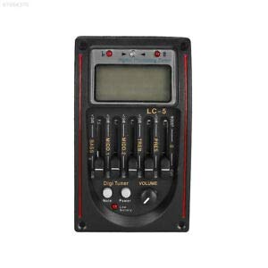 Ketsicart B4C2 Professional 5-Band Guitar Preamp EQ Equalizer Pickup Tuner Accessories