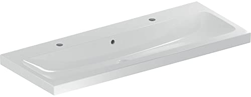 Geberit Waschtisch iCon Light 120x48cm, Hahnl. li/re, m Überlauf, weiß