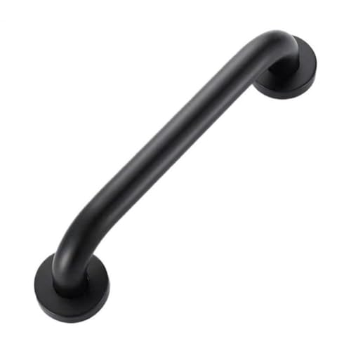 Armleuning Badkamer Handgreep Ouderen Douche Leuning Handdoekrek RVS Handicap Muurbevestiging Badkamer Handgreep Assist Toilet Leuning(Black,50cm) - Afbeelding 6