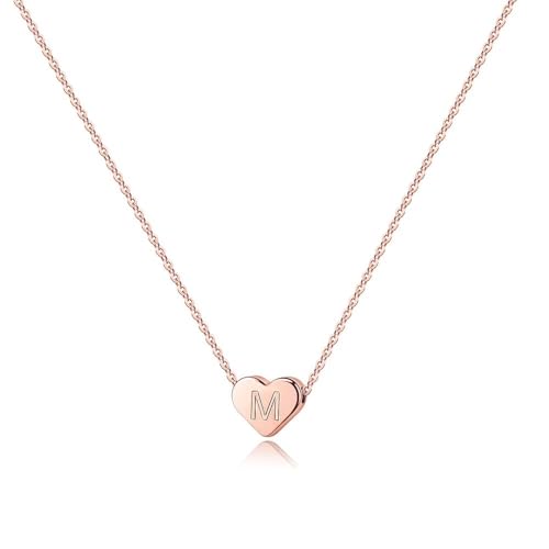 Turandoss M Letter Necklace for Women, H…