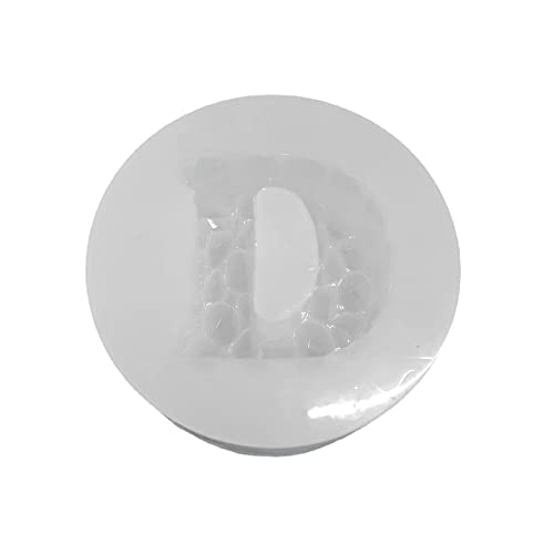 Molde de silicona de resina epoxi, letra D, fundición de cristal para decoración del hogar, herramienta de fabricación de joyas, llavero de resina