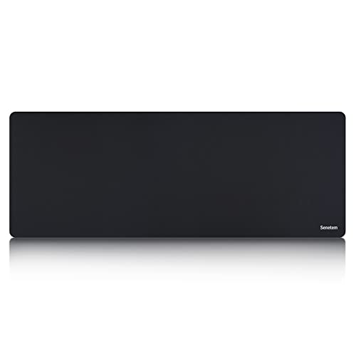 Senetem Xl Large Mouse Pad, Ultra-Thin Desk Pad, Extended Gaming Desk Mat, Non-Slip Rubber Base Keyboard Pad, Big & Long Laptop Computer Desk Pad For Office & Home, Black, Xl, 31.5X11.8X0.04 In #TOP1