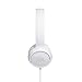immagine 2JBL Tune 500 Cuffie Sovraurali, Cuffia On Ear con Microfono e Comando Remoto ad 1 Pulsante, JBL Pure Bass Sound, Compatibile con Siri e Google, Leggere e Pieghevoli, Da Viaggio, Bianco