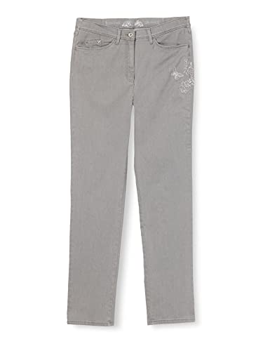 Raphaela by Brax Damen Style Laura 5-Pocket Magic Waist Ultra Dynamic Denim Super Slim Jeans, Light Grey 1, 38W / 30L
