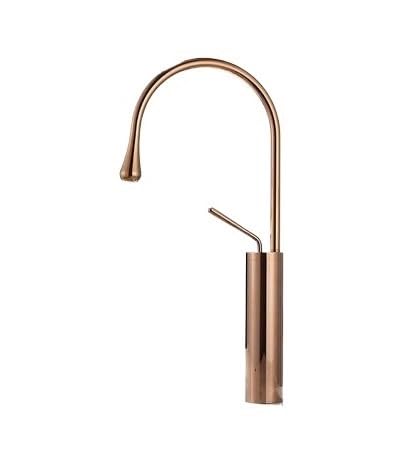 Robinet de lavabo en laiton et marbre à poignée unique | Mitigeur mécanique haute précision
