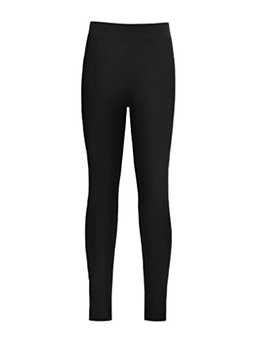 Zaldita Kinder Mädchen Sport Leggings Stretch Tanzhose Tanzleggings Balletthose Unterleggings Sport Yoga Pilate Fitness Tanzkleidung Schwarz 122-128