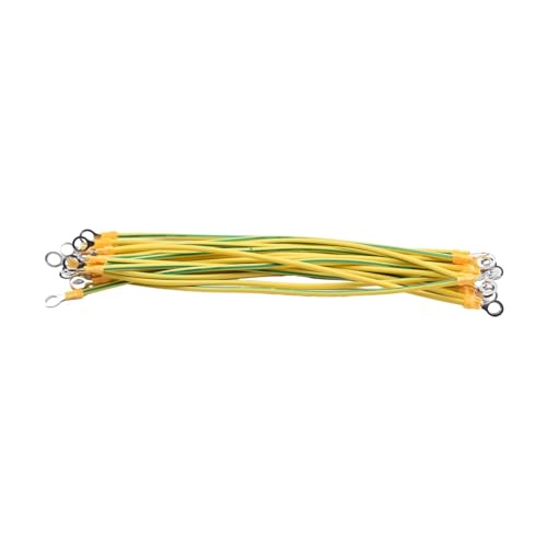 Cable de toma de tierra fotovoltaico BVR de 4 mm2 y cobre con terminales, 20 uds