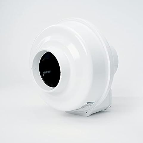 Fantech RN2 Radon Fan | 4 Inch | Quiet and Efficient Radon Mitigation | 220 Cfm White Cover